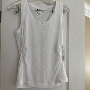 Athleta White Fitted Tank Top